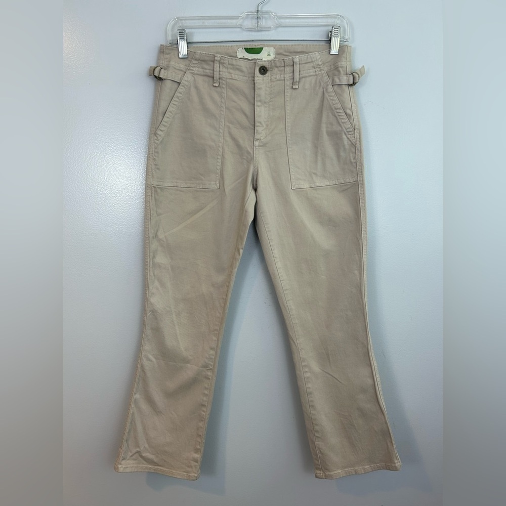 Anthropolgie Tan Cropped Utility Pants Size 28